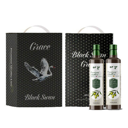 [아보아칸] 오일선물세트 블랙스완(올리브포마세250ML*2EA)
+손잡이박스