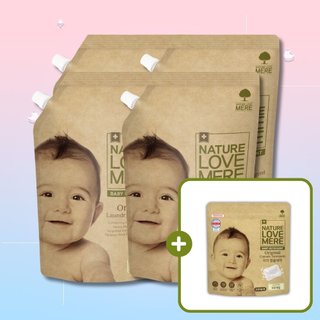 아기 세탁세제/섬유유연제 리필형 1300ml 4팩 모음 택1 (사은품 증정)